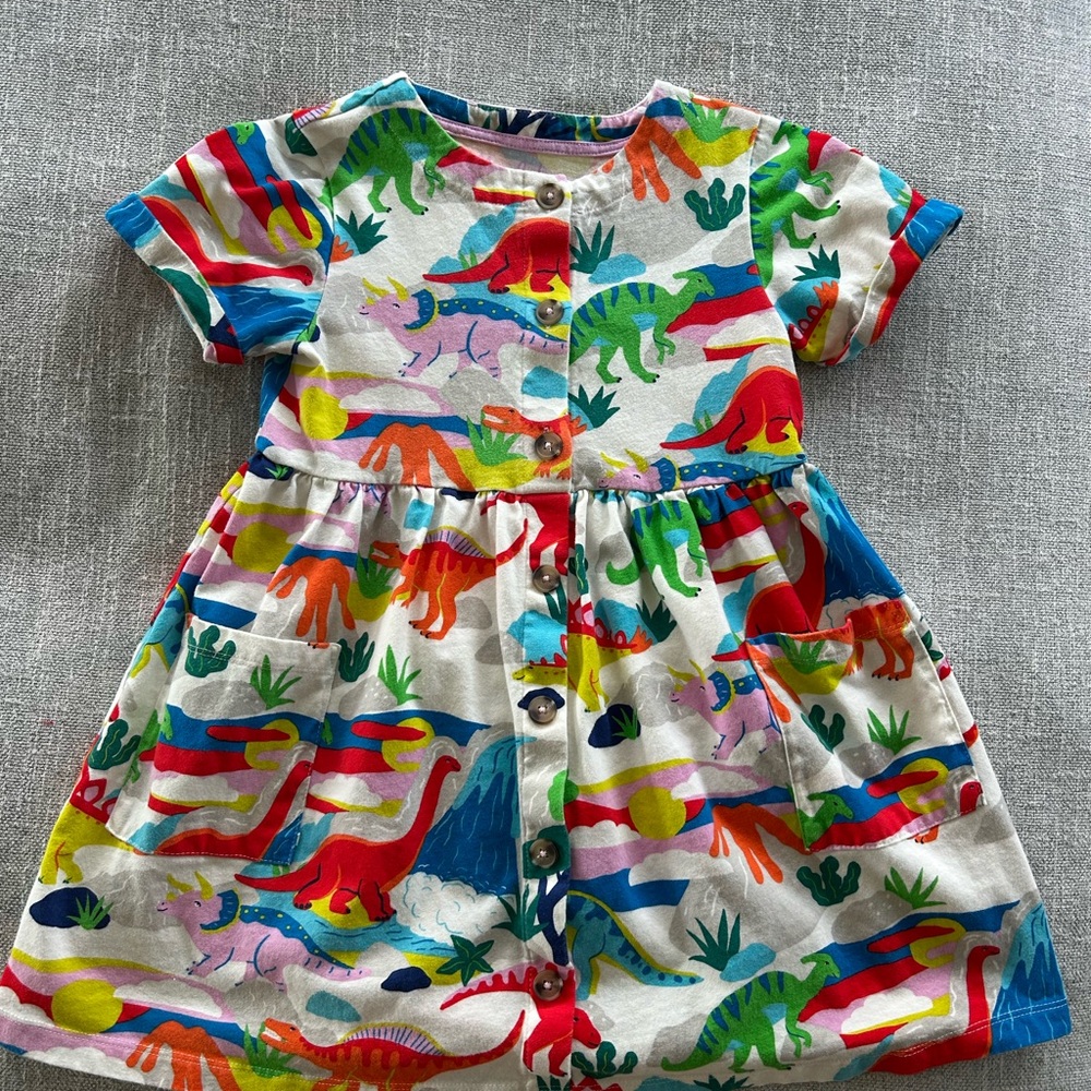 Mini Boden Multicolor Print Dress